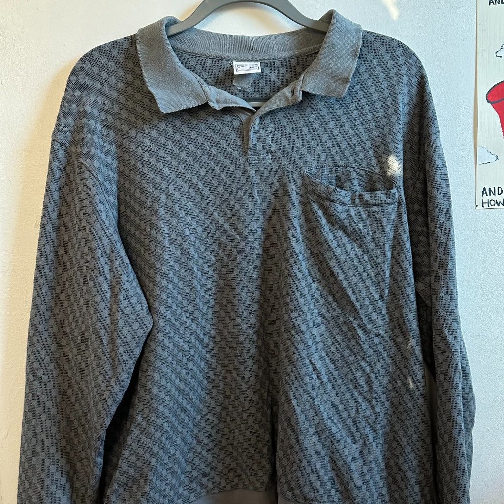 Haband Camal Joe Men's Long Sleeve Collared Shirt